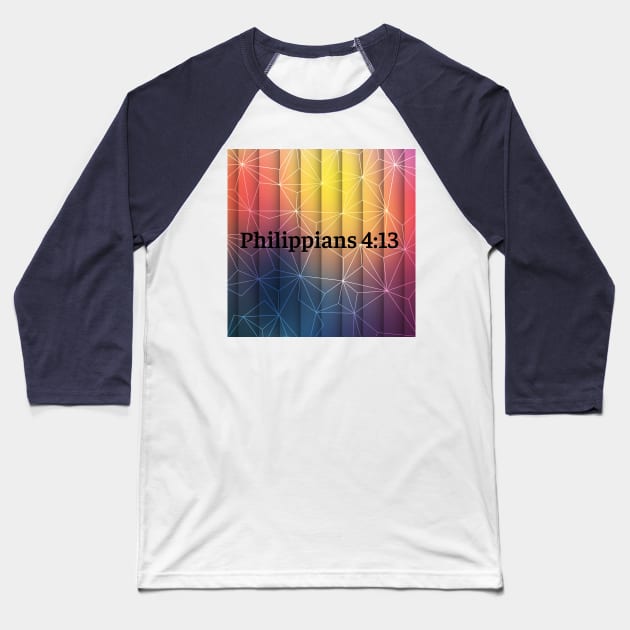 philippians 4:13 logo Baseball T-Shirt by Lindseysdesigns